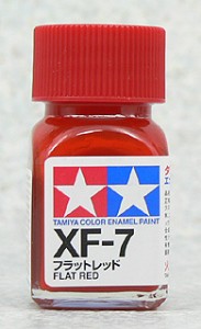 TAMIYA 琺瑯系油性漆 10ml 消光紅色 XF-7